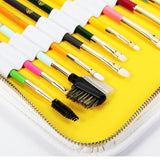 19pcs Rainbow Makeup Brush Set + Pouch