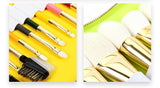 19pcs Rainbow Makeup Brush Set + Pouch