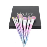 10Pcs Unicorn Diamond Mermaid Make Up Brush Set