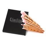 10Pcs Unicorn Diamond Mermaid Make Up Brush Set