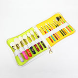 19pcs Rainbow Makeup Brush Set + Pouch