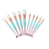 Mermaid Fishtail Make Up Brush Kit