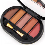 Miss Rose Matte 5 Colour Glitter Waterproof Natural Eye Shadow